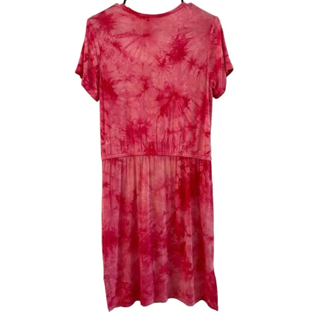 CALVIN KLEIN Woman’s Tie Dye Short Sleeve T-Shirt Dress size Small - Picture 3 of 10
